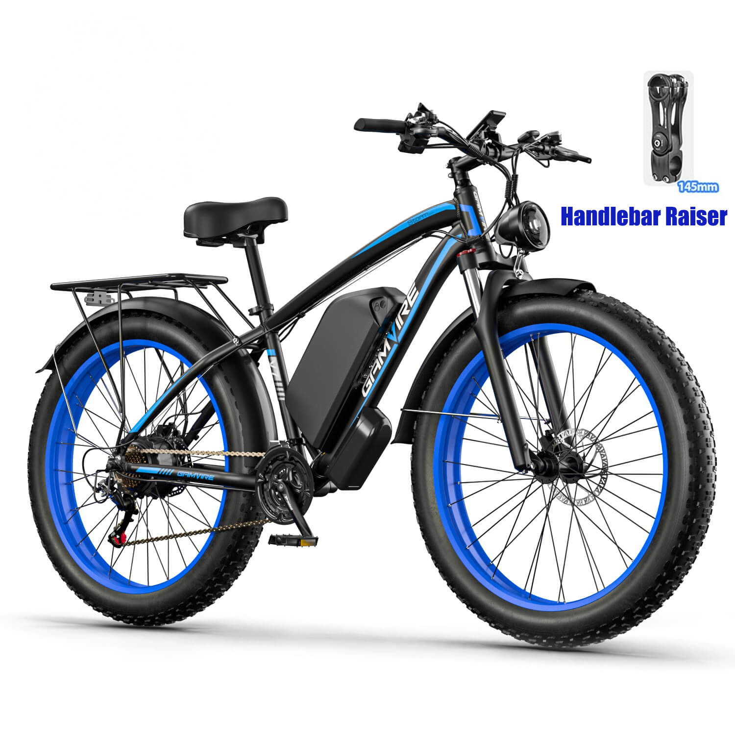 E·BYCCO&GAMVIRE 24''/26'' V7 Long Range Electric Bike Peak 2000W/3000W 52V 19.2Ah/32Ah 26