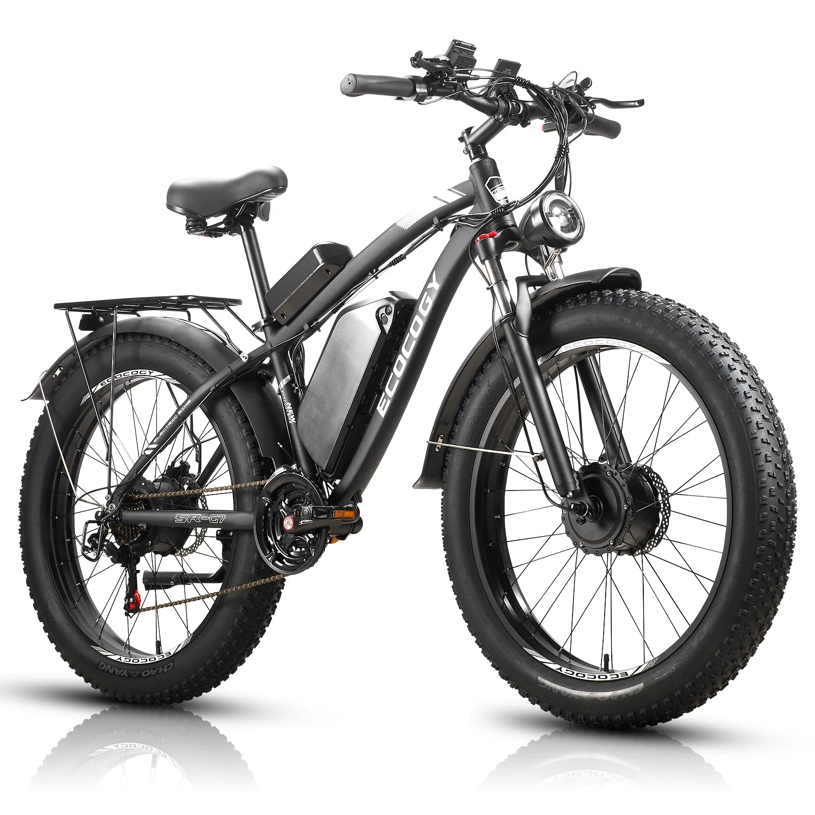 Hub Motor Fat Bike électrique 5000w ECOCOGY G7 26'' Fast Electric