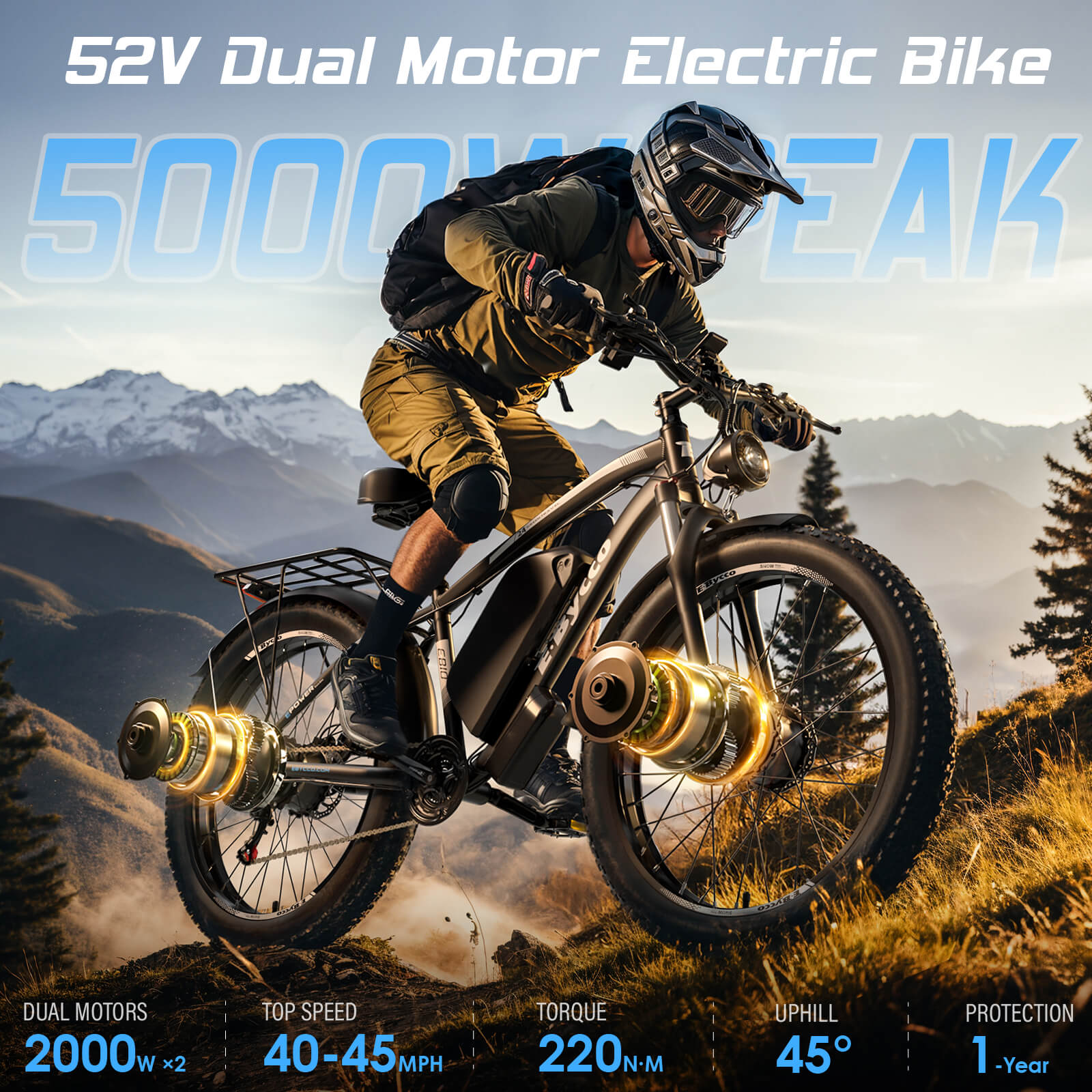 5000W Electric Bikes