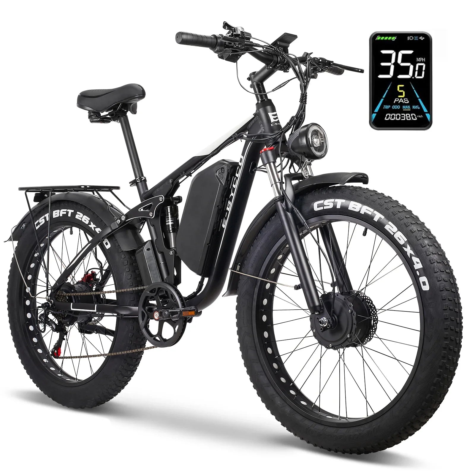 Refurbished Electric Bicycle 26" EB7Pro Peak 3000W/5000W Dual Motor 52V 23AH/32AH Battery