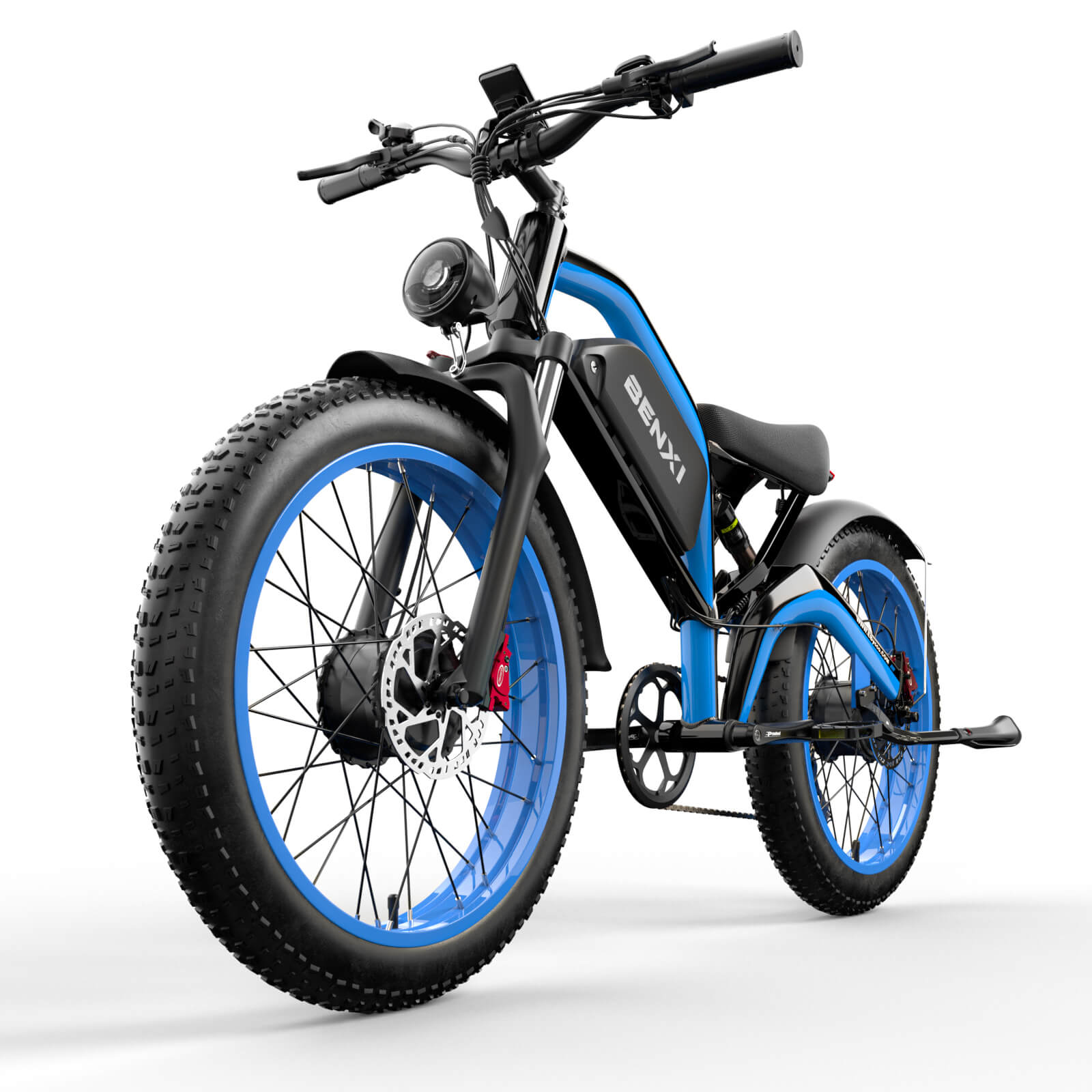 Full Suspension Electric Mountain Bike Side View