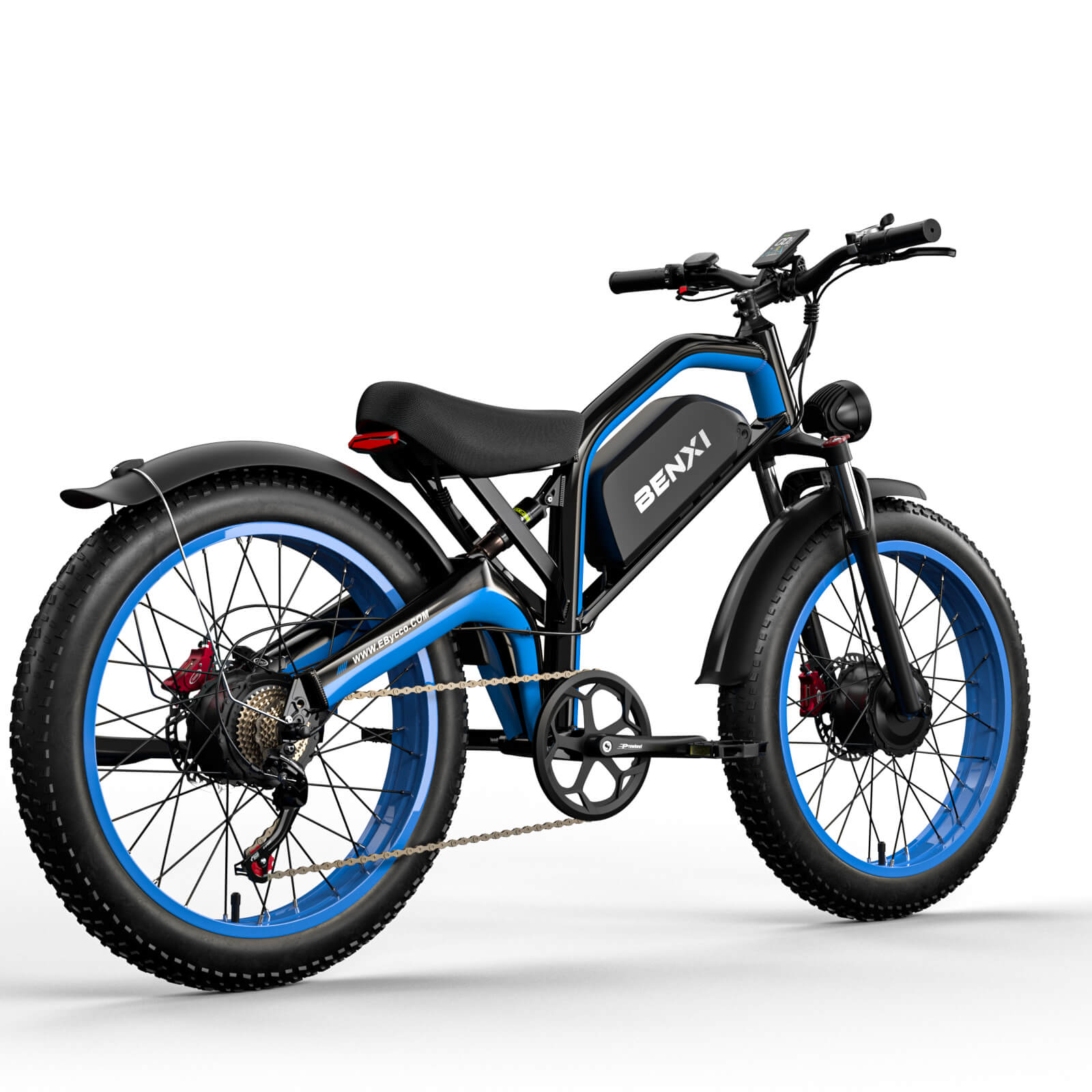 Full Suspension Electric Mountain Bike Side View