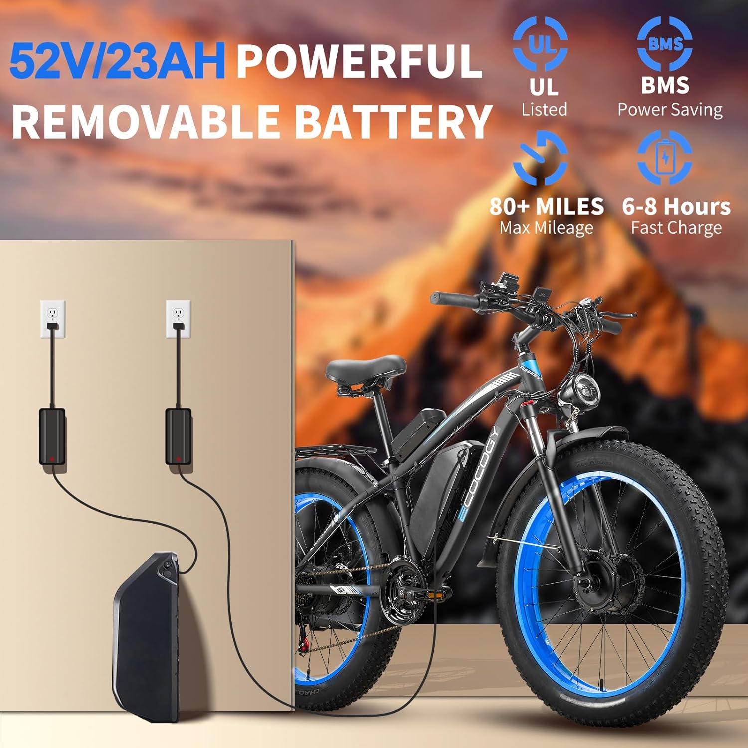 E·Bycco 48V Electric Bike Battery for E8/E9/EB7/EB9