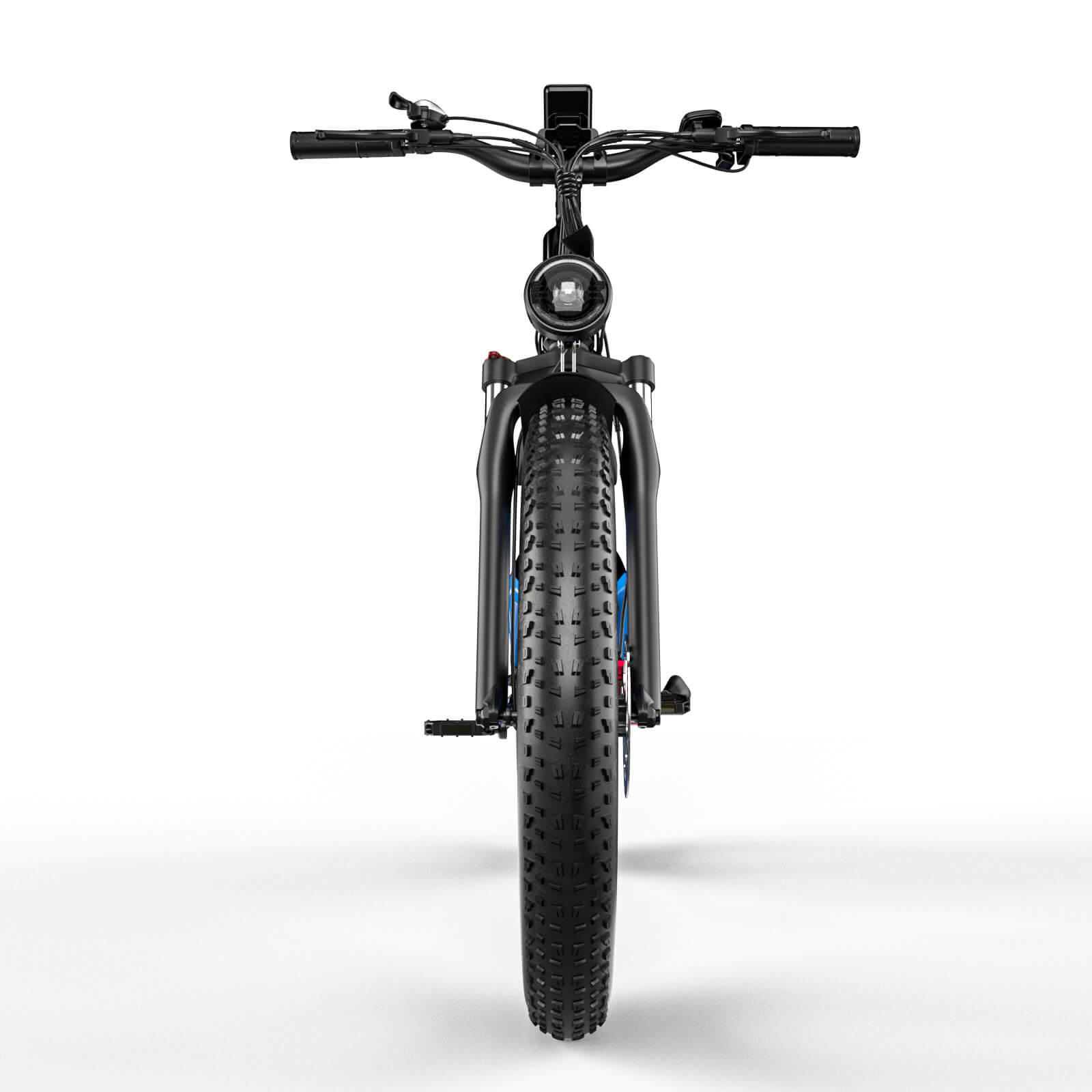 Full Suspension Electric Mountain Bike Front View