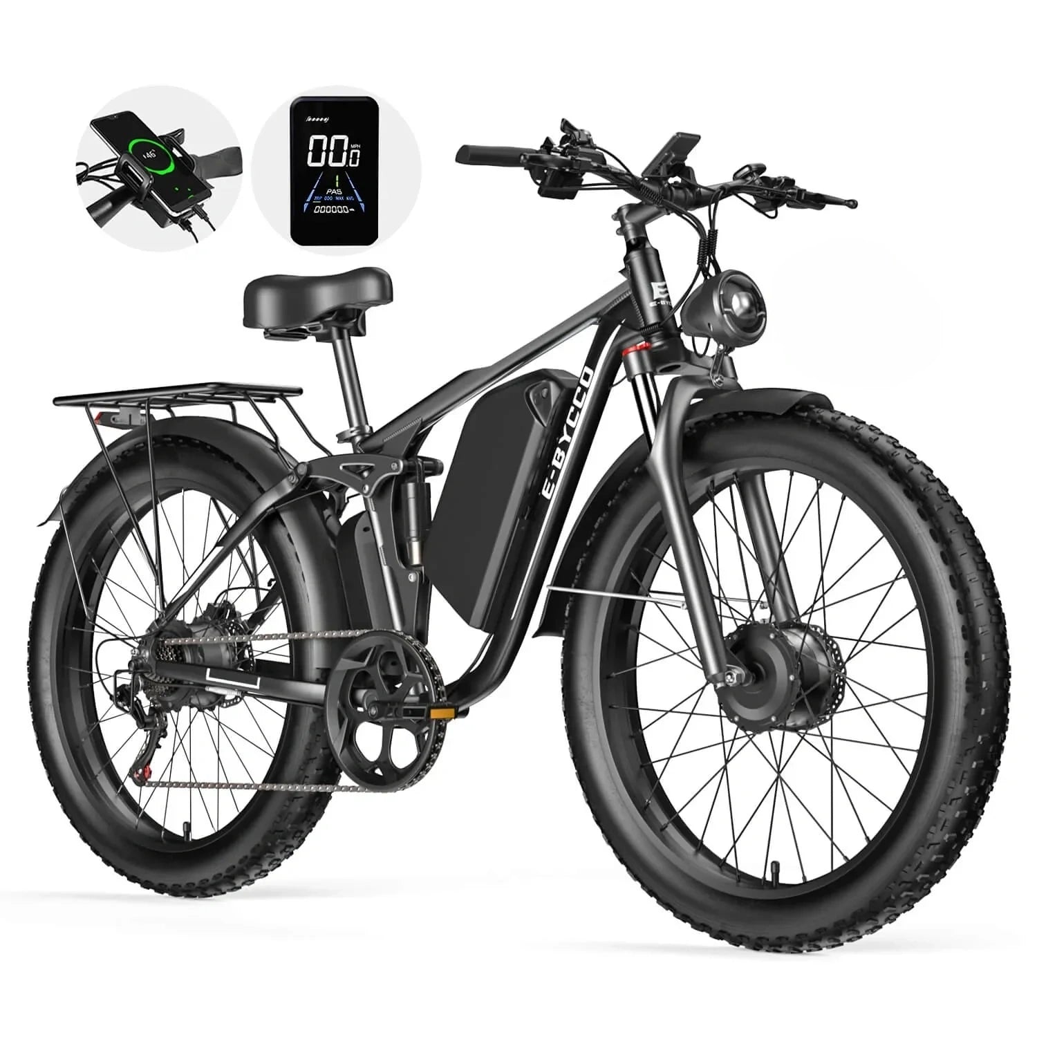 E·BYCCO 24" EB7PRO Dual Motor Peak 6000W/9000W 52V 32Ah Lightweight Electric Bike