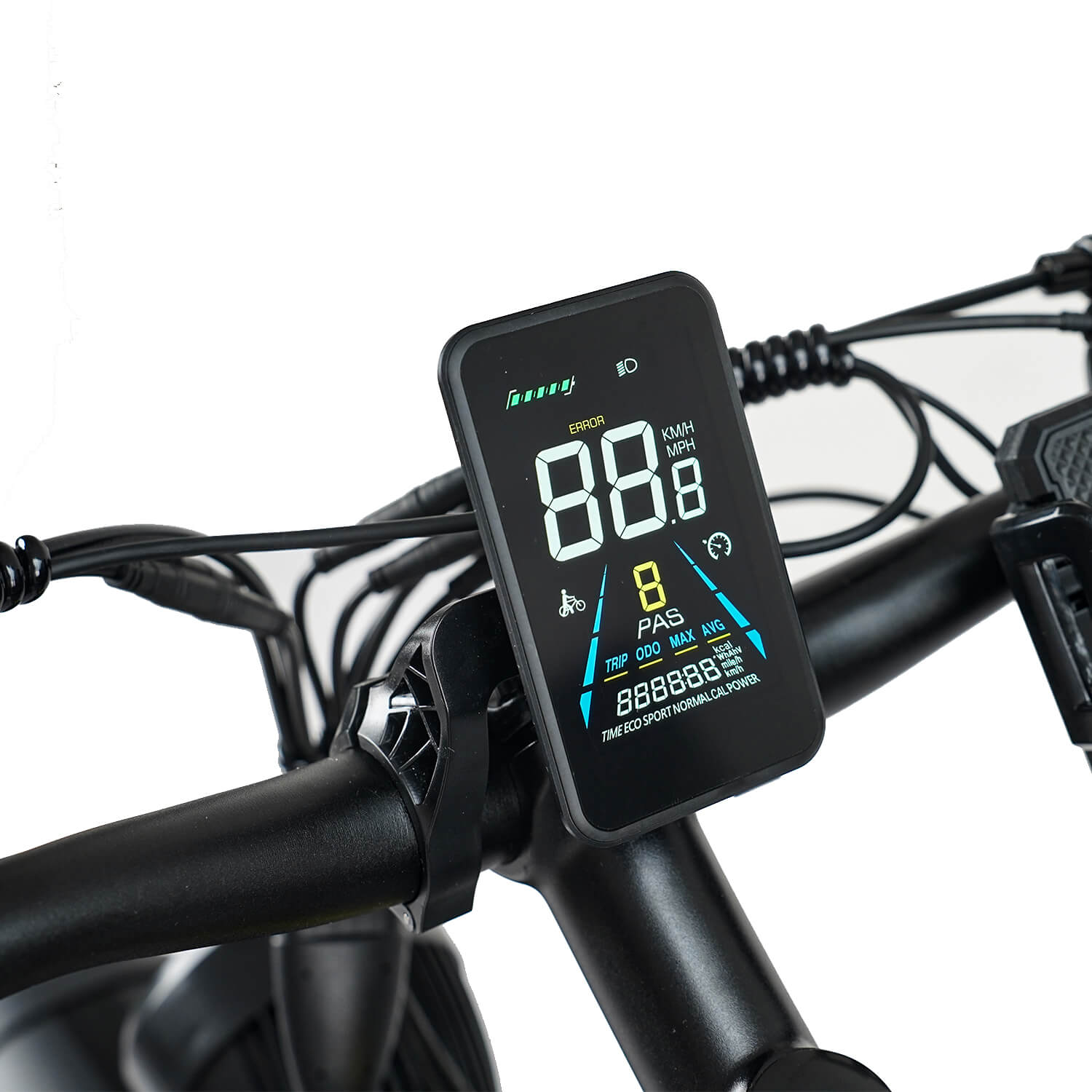 trio display e bike EBYCCO Used Electric Bicycle 26" EB7Pro Peak 6000W Dual Motor 52V 32Ah Electric Bike