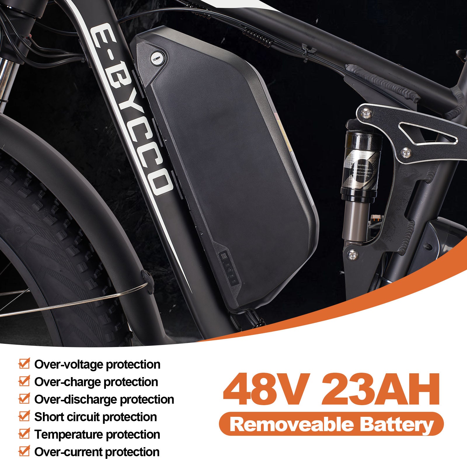E·Bycco 48V Electric Bike Battery for E8/E9/EB7/EB9