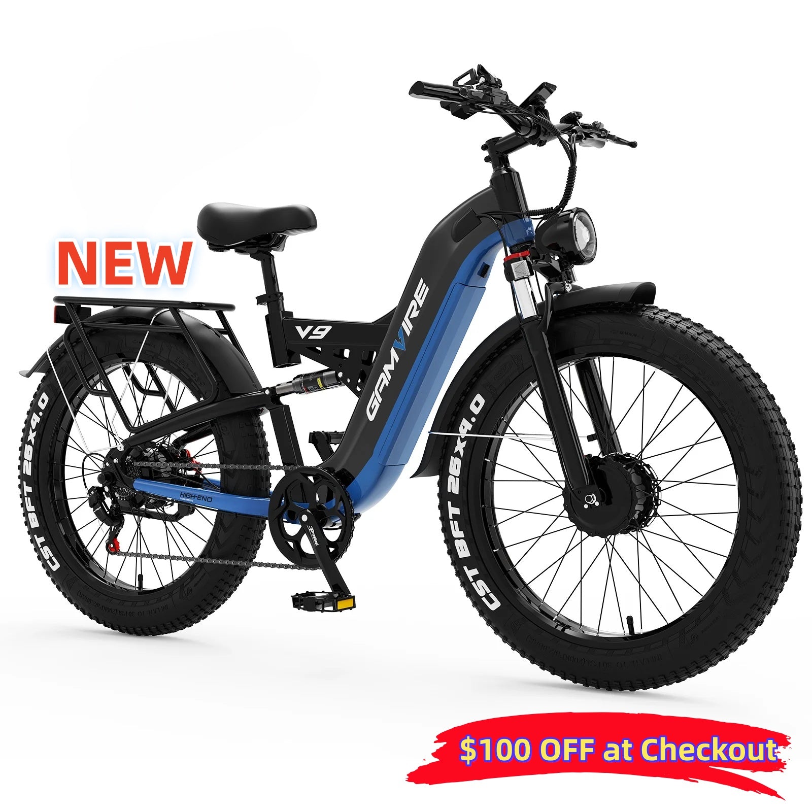 performance electric bicycle SM3 High-Performance Fat Tire Bike World class suspension performance from DVO and Ohlins 72V Electric Bikes | High