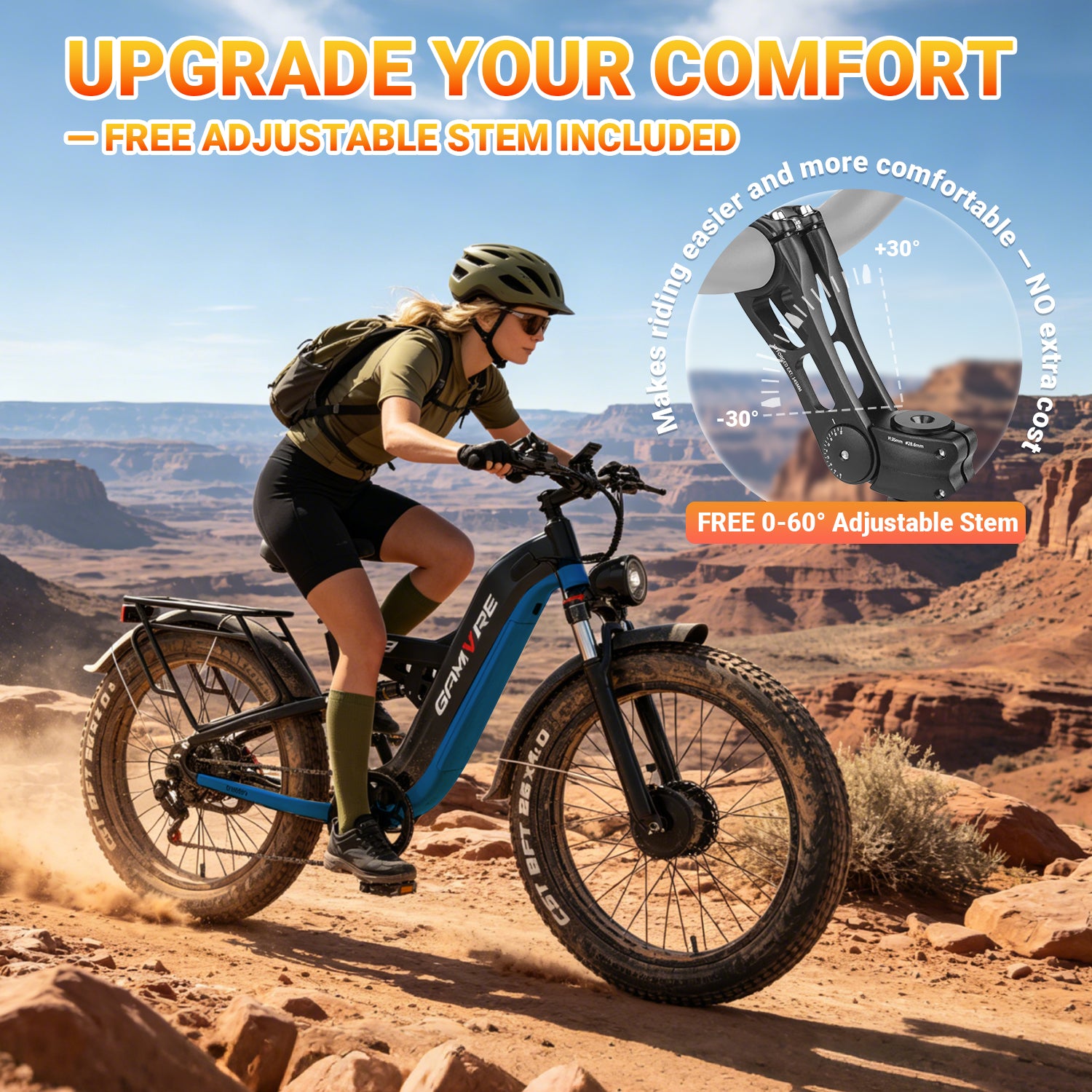 E·BYCCO&GAMVIRE 26" V9 High Performance Electric Bicycle Peak 9000W with Turn Signals 52V 30AH