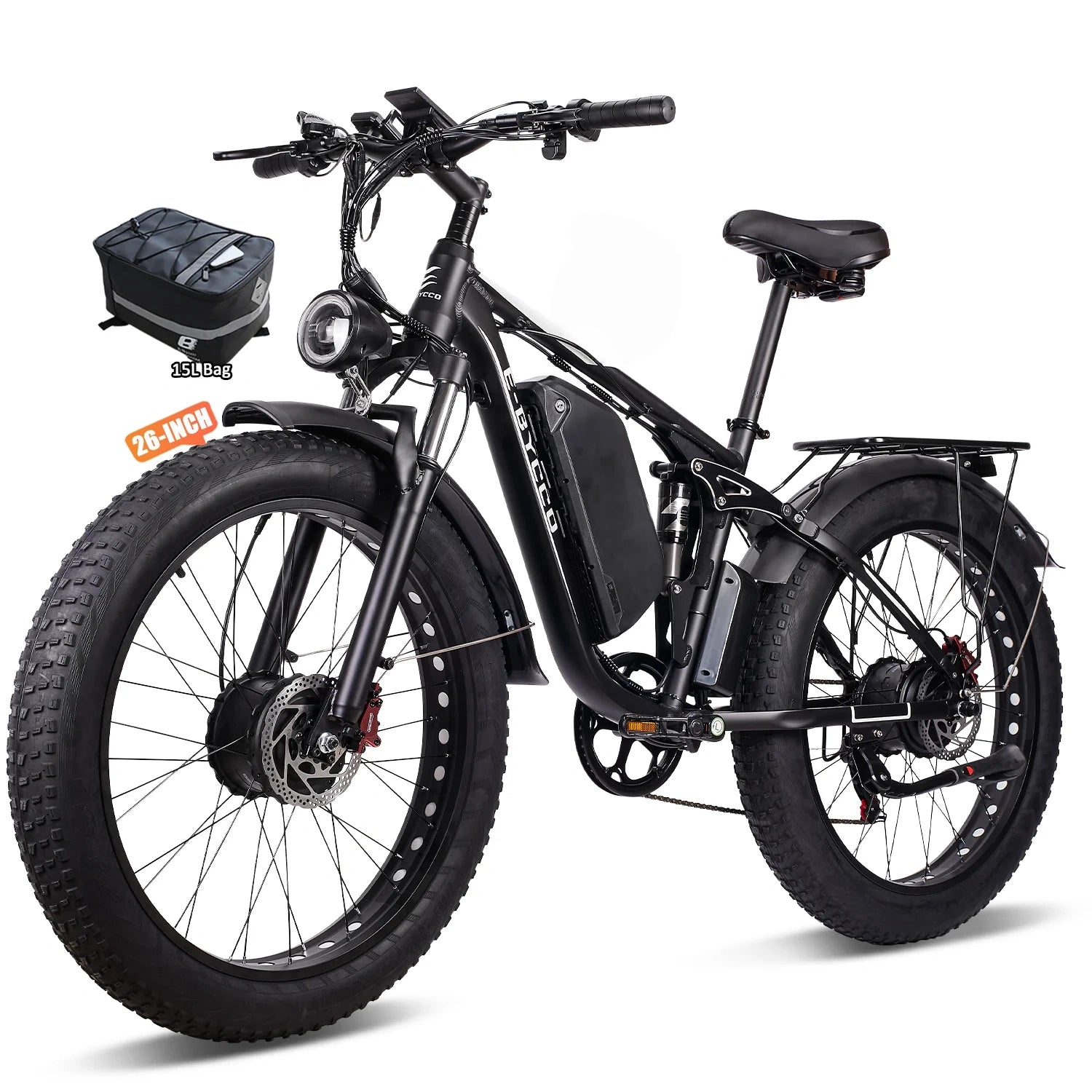 E·BYCCO 26'' EB7PRO Dual Motor Peak 9000W 52V 32Ah Adult Electric Bike