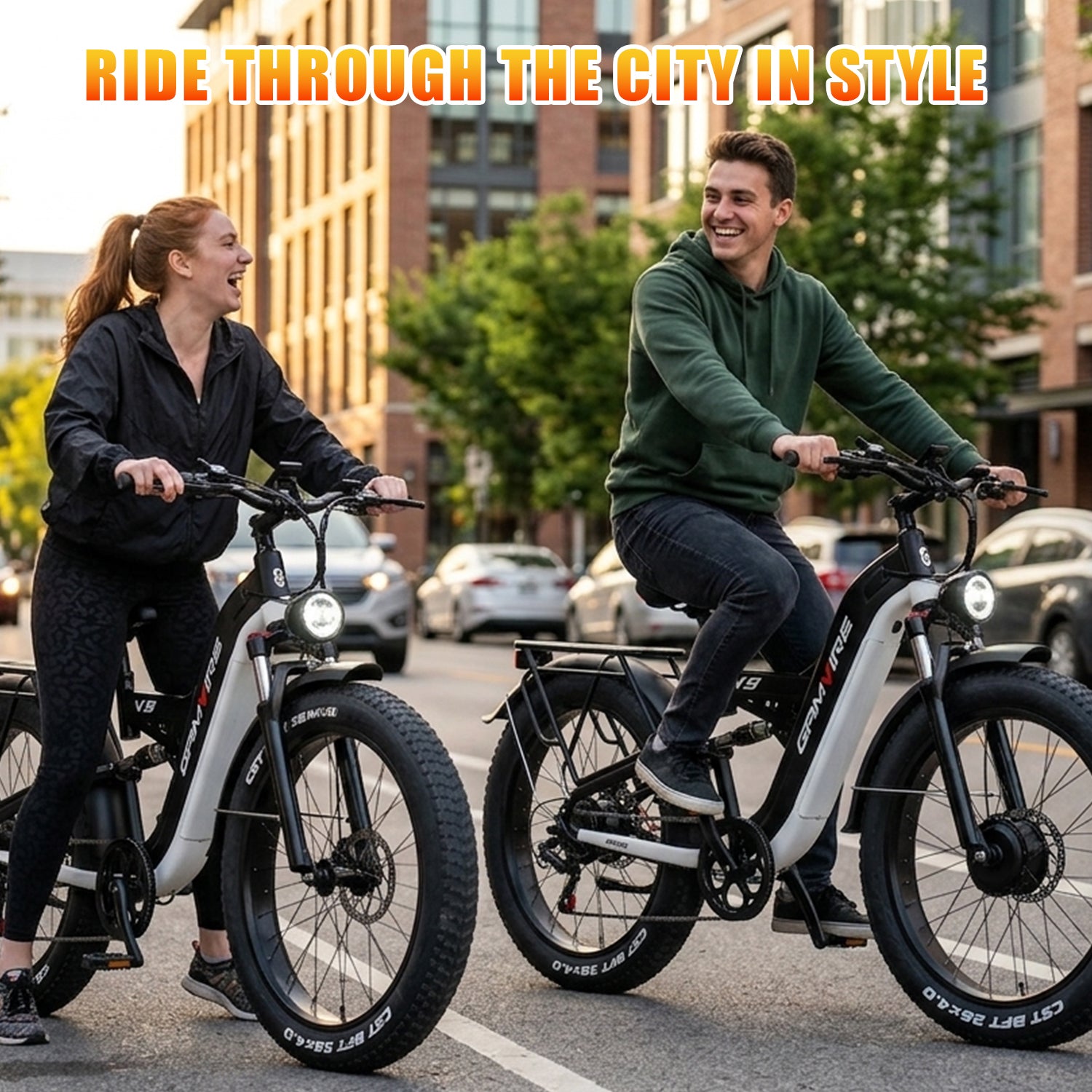 E·BYCCO&GAMVIRE 26" V9 High Performance Electric Bicycle Peak 9000W with Turn Signals 52V 30AH
