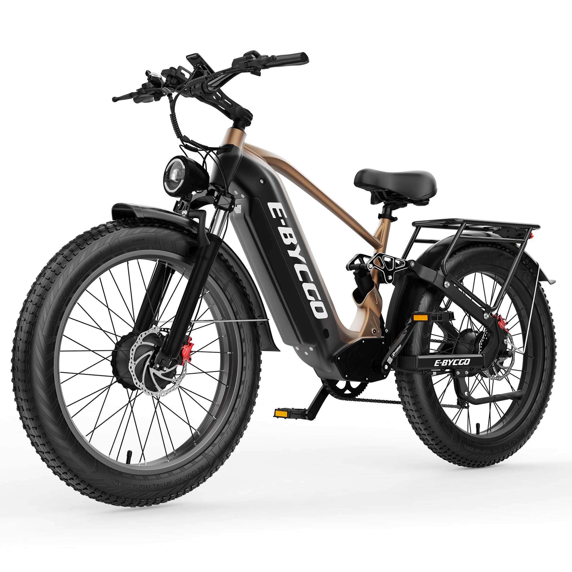E·BYCCO 26" C8max Electric Bike Peak 9000W 60V 30AH Battery with Turn Signals
