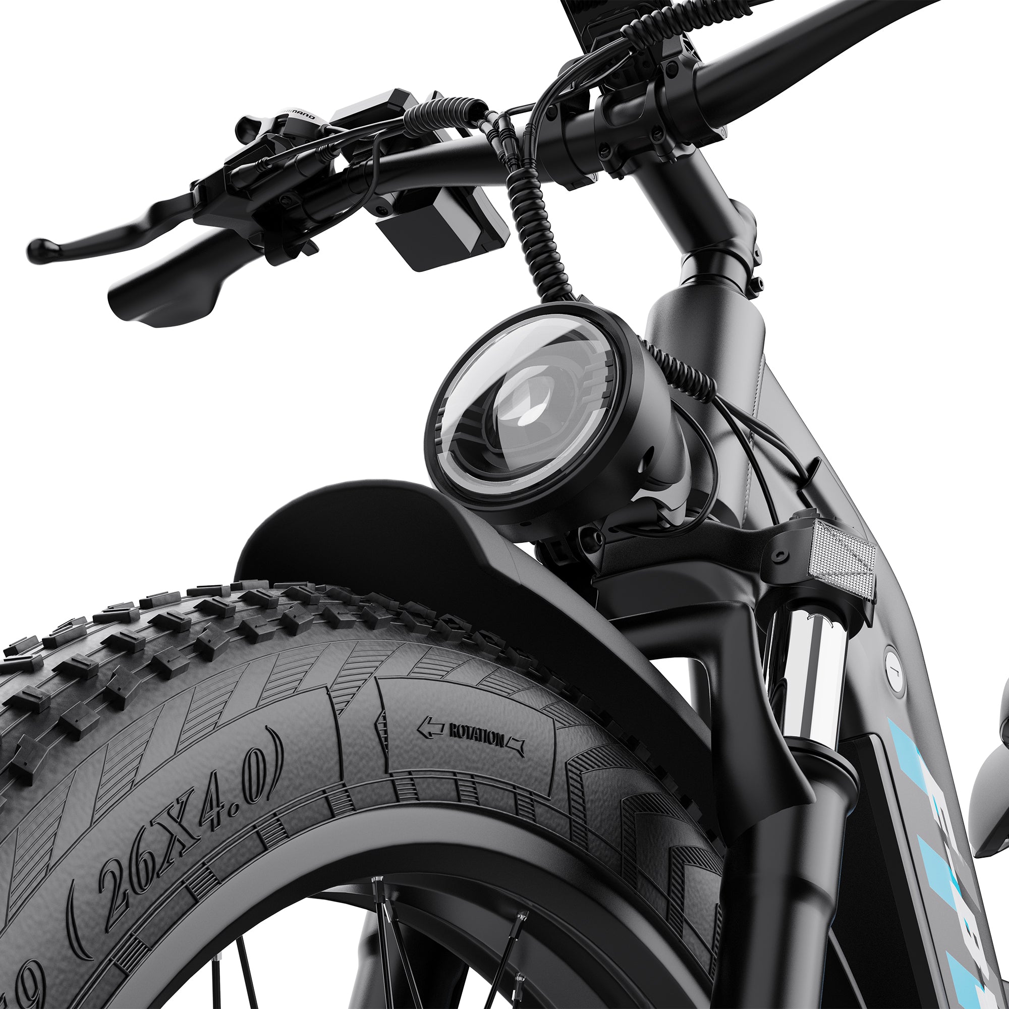 E·BYCCO 26" EM7 Peak 9000W 52V 30AH Battery Full Suspension Pedal Electric Bike