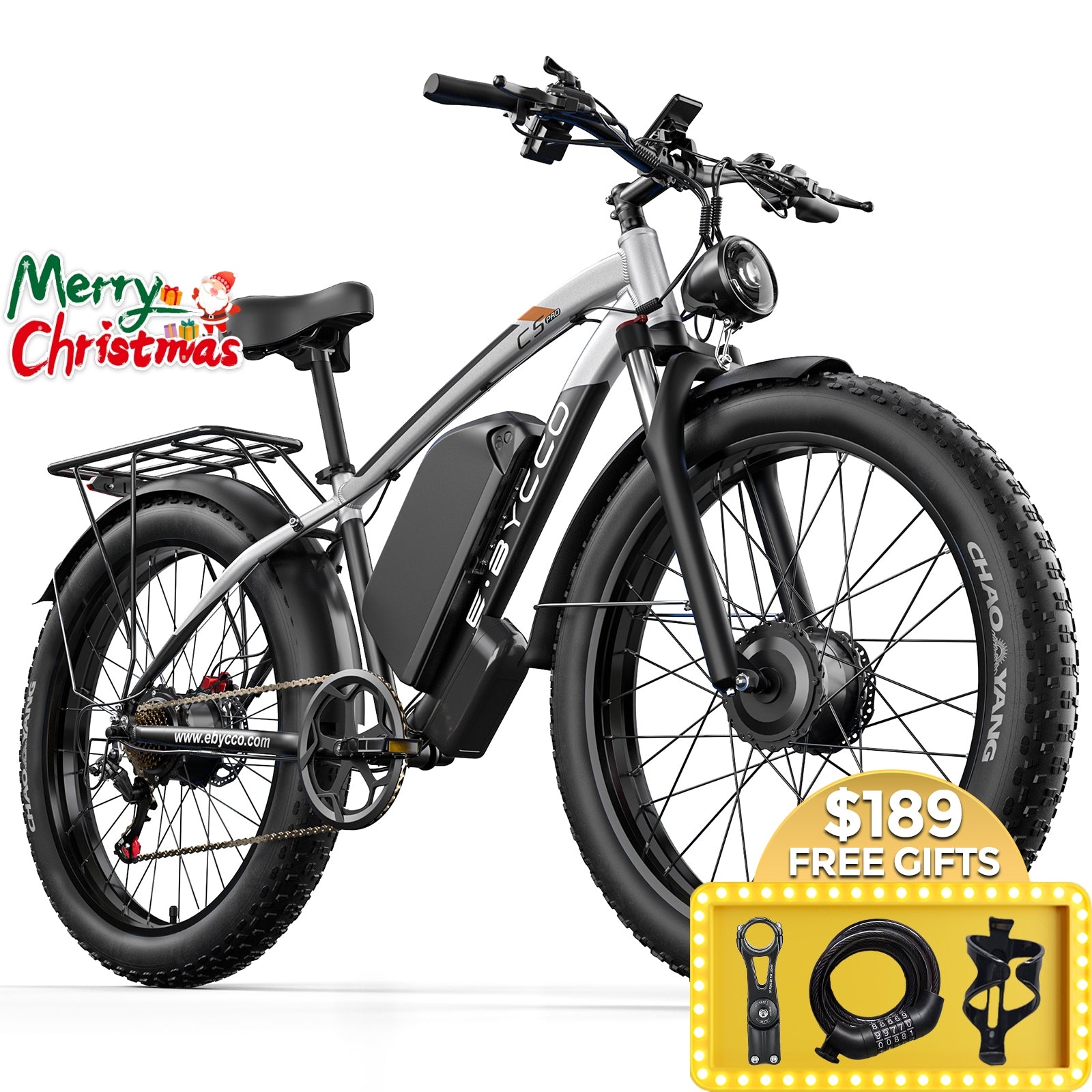 E·BYCCO 24" C5PRO 4000W Peak 5000W Electric Commuter Bicycle Dual Motors 52V 32AH