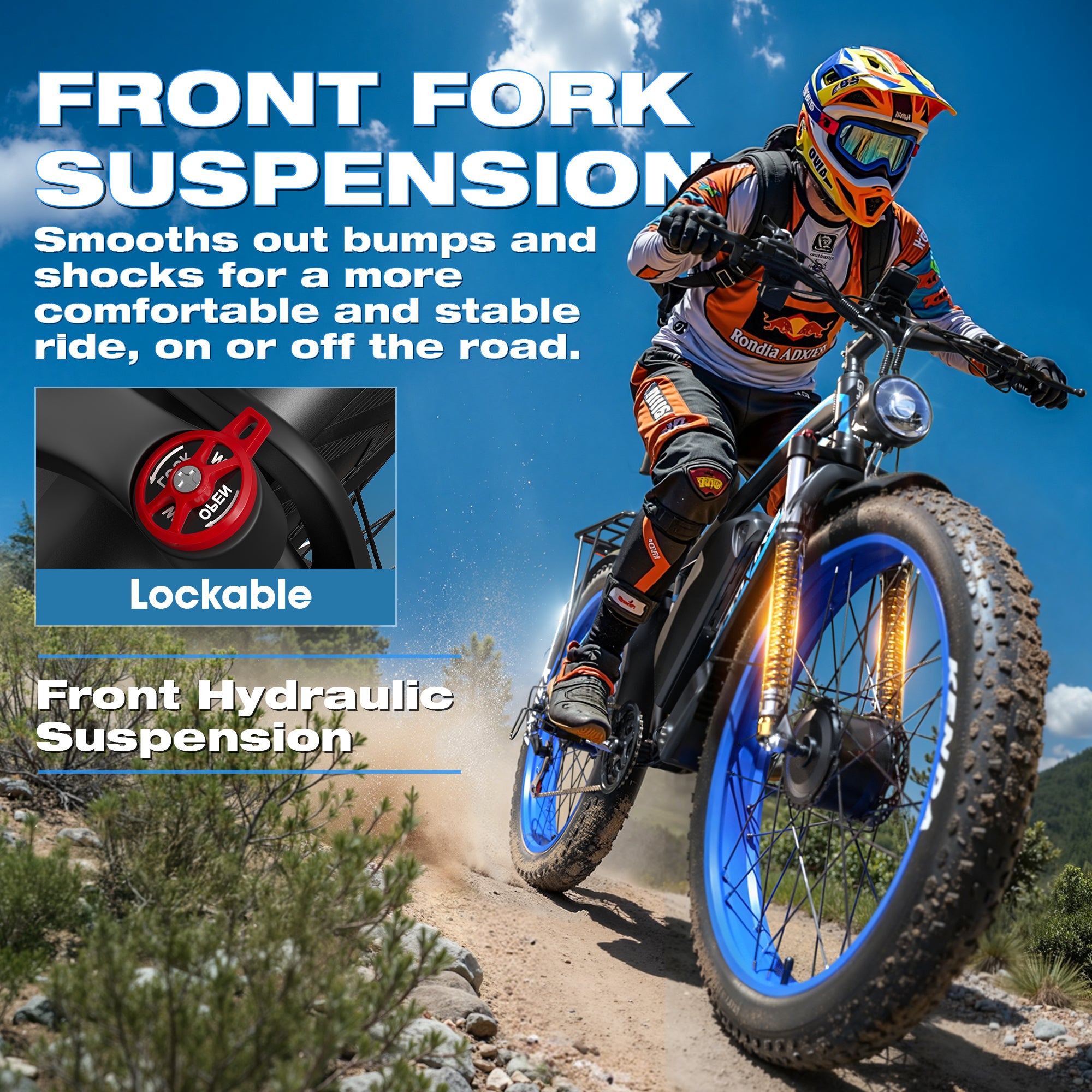 E·BYCCO&GAMVIRE 24" V7PRO Dual Motors 4000W Peak 5000W 52V 32AH Long Distance Electric Bike