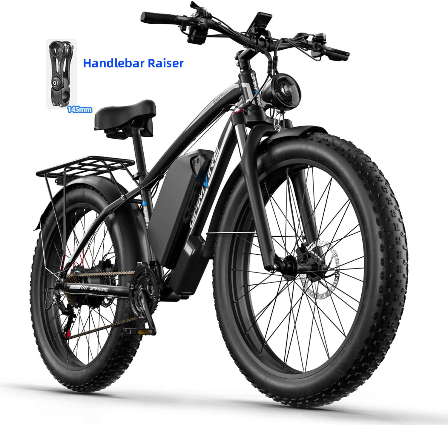 E·BYCCO&GAMVIRE 24''/26'' V7 Long Range Electric Bike Peak 2000W/2500W 52V 19.2Ah/32Ah