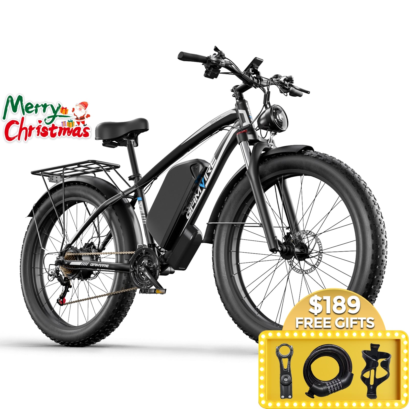 E·BYCCO&GAMVIRE 24''/26'' V7 Long Range Electric Bike Peak 2000W/2500W 52V 19.2Ah/32Ah