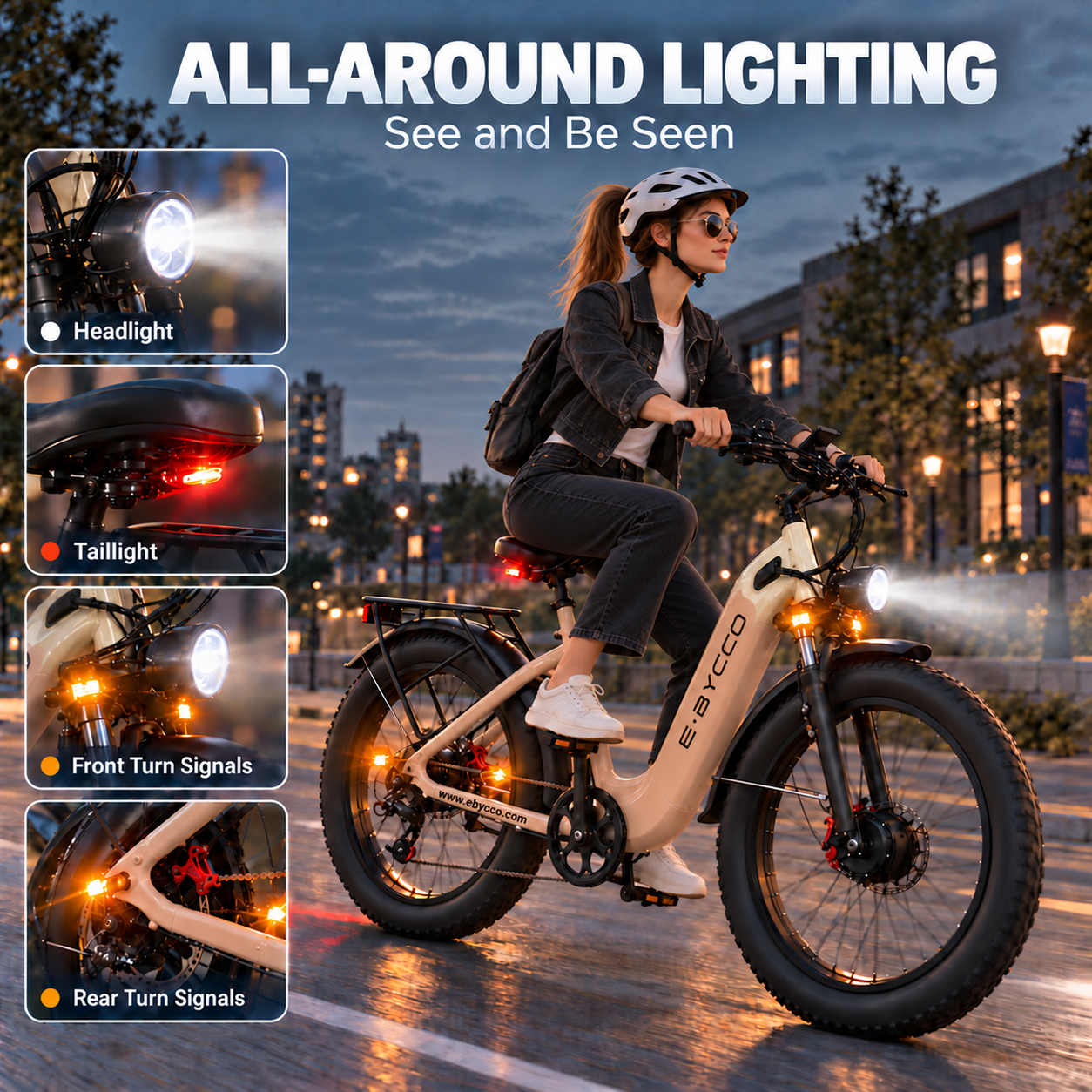 E·BYCCO 26" Peak 9000W E9Velas 52V 30AH Dual Motor Electric Bicycle with Hydraulic Disc Brakes