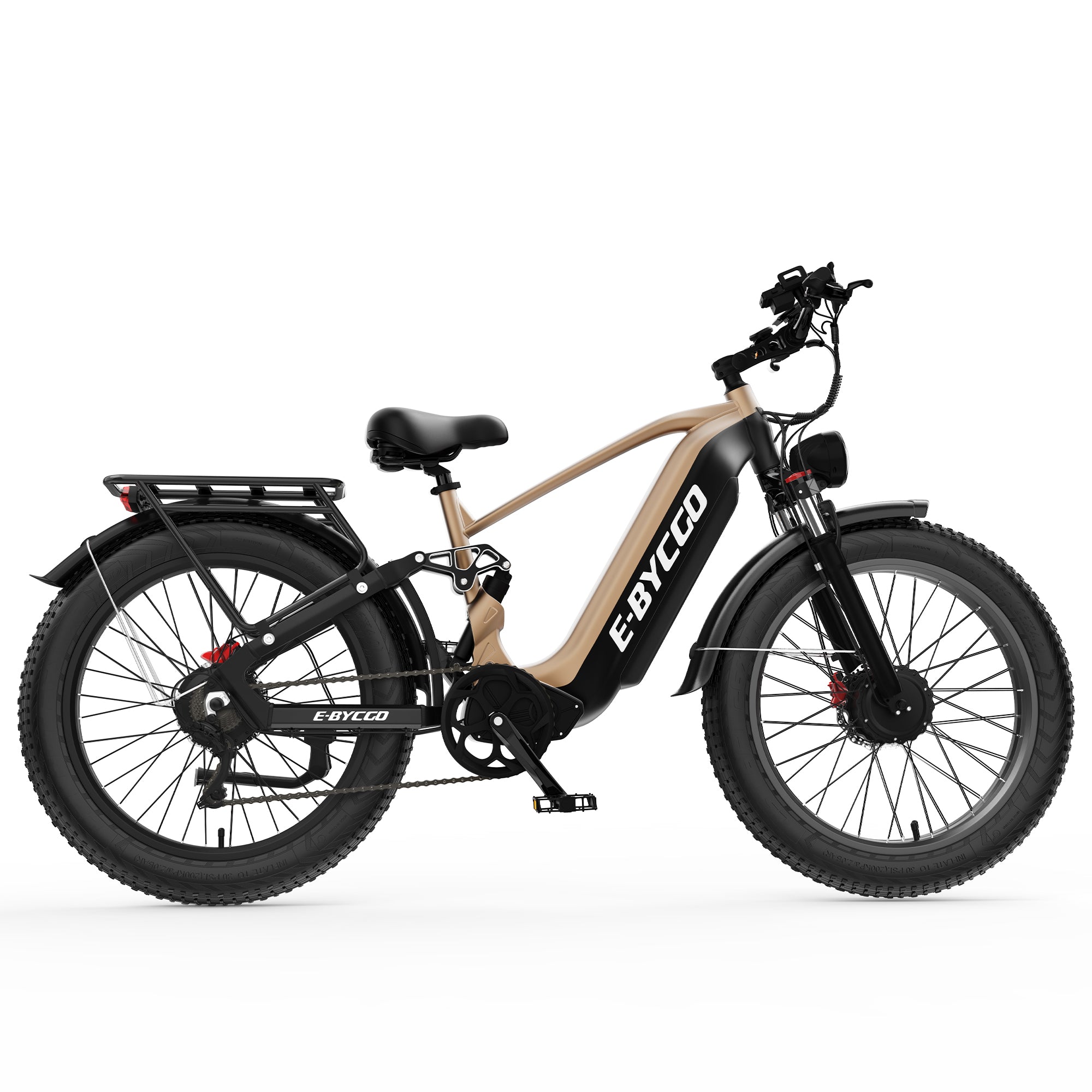 E·BYCCO 26" C8max Electric Bike Peak 9000W 60V 30AH Battery with Turn Signals