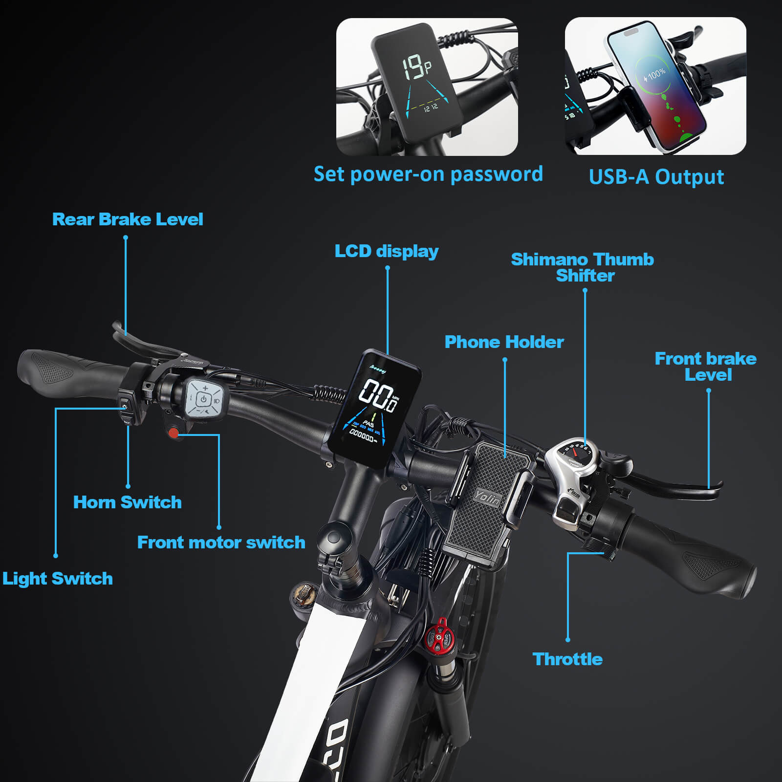 E·BYCCO 26'' EB7PRO Dual Motor 4000W Peak 5000W 52V 32Ah Adult Electric Bike